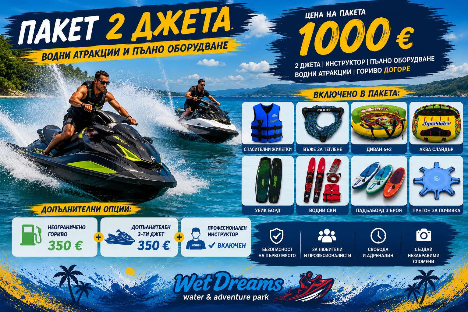 Пълен пакет за ден – 1000 €
